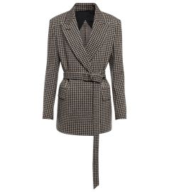 Max Mara - Houndstooth wool blazer at Mytheresa